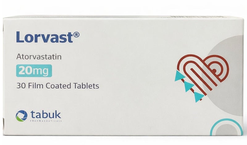 لورفاست 20 مجم 30 قرص